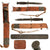 Original U.S. WWII Excellent Blade Marked 1943 Dated M3 Fighting Knife by Imperial with Black Spacers 1943 Dated M6 Scabbard by Viner Bros