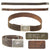 Original German WWII Early Heer Army EM/NCO Leather Belt with 1937 Dated Pebbled Aluminum Buckle by Richard Sieper & Söhne Original Items