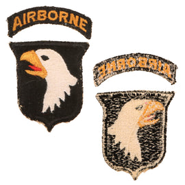 Original U.S. WWII 101st Airborne Division Type 4 Patch with Rocker