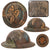 Original U.S. WWI 4th Division Travel Diary Camouflage Painted M1917 Doughboy Helmet with Liner - Co. G, 39th Infantry Regiment Original Items