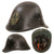 Original Netherlands WWII Dutch Flemisch (Belgian) "Wacht" Brigade M34 Steel Helmet With Belgian German Collaborators Decal - Liner & Rare Neck Guard