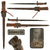 Original Dutch M1895 Mannlicher T-Back Rifle Bayonet by Hembrug with Leather Scabbard & Integral Frog Original Items