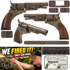 Original U.S. Scarce Colt Ehlers Improved No. 1 Pocket Model “Baby Paterson” .28 Caliber Revolver - Serial No. 93 with 3" Barrel and Loading Lever - Only 536 Completed
