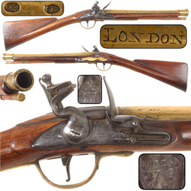 Original British 1743 Georgian Royal Navy Brass Barreled Flintlock Blunderbuss by Jordan of London