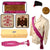 Original Spanish Civil War Era FET y de las JONS Fascist Youth Nationalist Summer Uniform Tunic with Cap, 1936–1939 Sash and Yustas Madrid Box