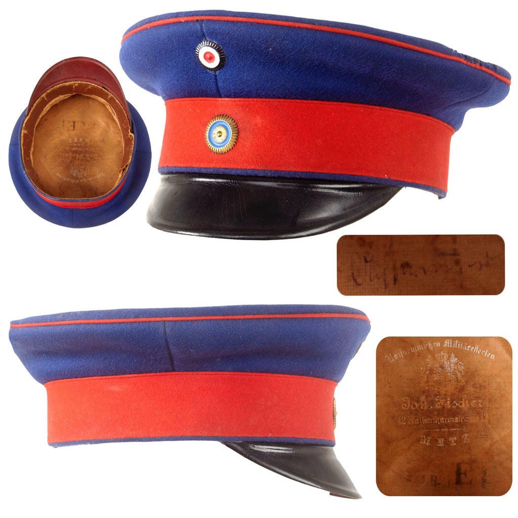 Original Imperial German Pre-WWI / WWI Kingdom of Bavaria Infantry Schirmmütze Visor Cap - Size 54