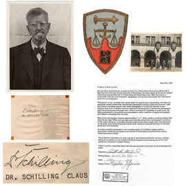 Original Nuremberg Trials Signature of Dr. Claus Schilling Acquired Directly from a U.S. Army Guard Who Served at the Nuremberg Prison, 1945-1946
