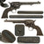 Original U.S. Colt Frontier Six Shooter .44-40 W.C.F. Single Action Army Revolver with 7 1/2" Barrel, Refinished, Made in 1891, Serial No. 137856
