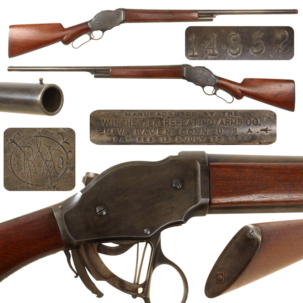 Original U.S. Winchester Model 1887 Lever Action 12ga. Shotgun with 30" Barrel Made in 1888 - 2nd Year of Production - Serial 14852 Original Items