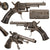 Original U.S. Civil War Era Belgian 7mm Pinfire Double Action Pocket Revolver, Circa 1860, Serial No. 7918