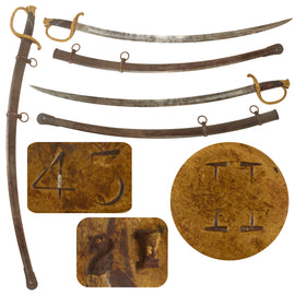 Original U.S. Civil War Era M-1840 Light Artillery Officers Saber with Imported Blade & Scabbard