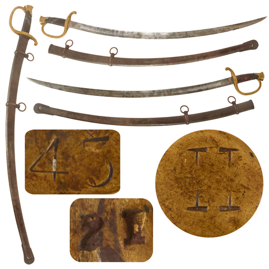 Original U.S. Civil War Era M-1840 Light Artillery Officers Saber with Imported Blade & Scabbard