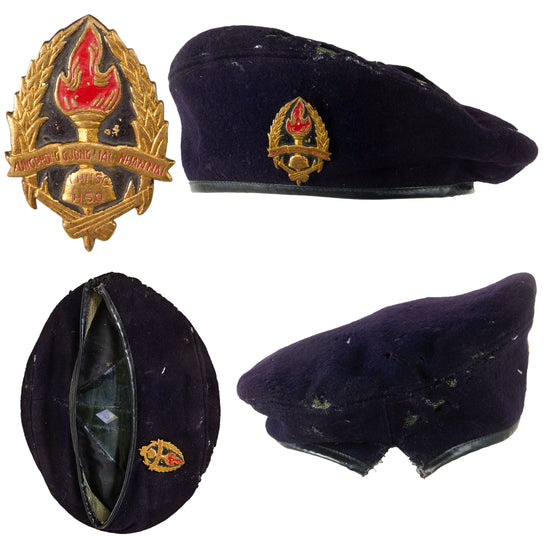 Original South Vietnamese Vietnam War ARVN Xung Phong Guong Mau Nhan Nai LHHSQ H.S.Q. Intelligence Beret