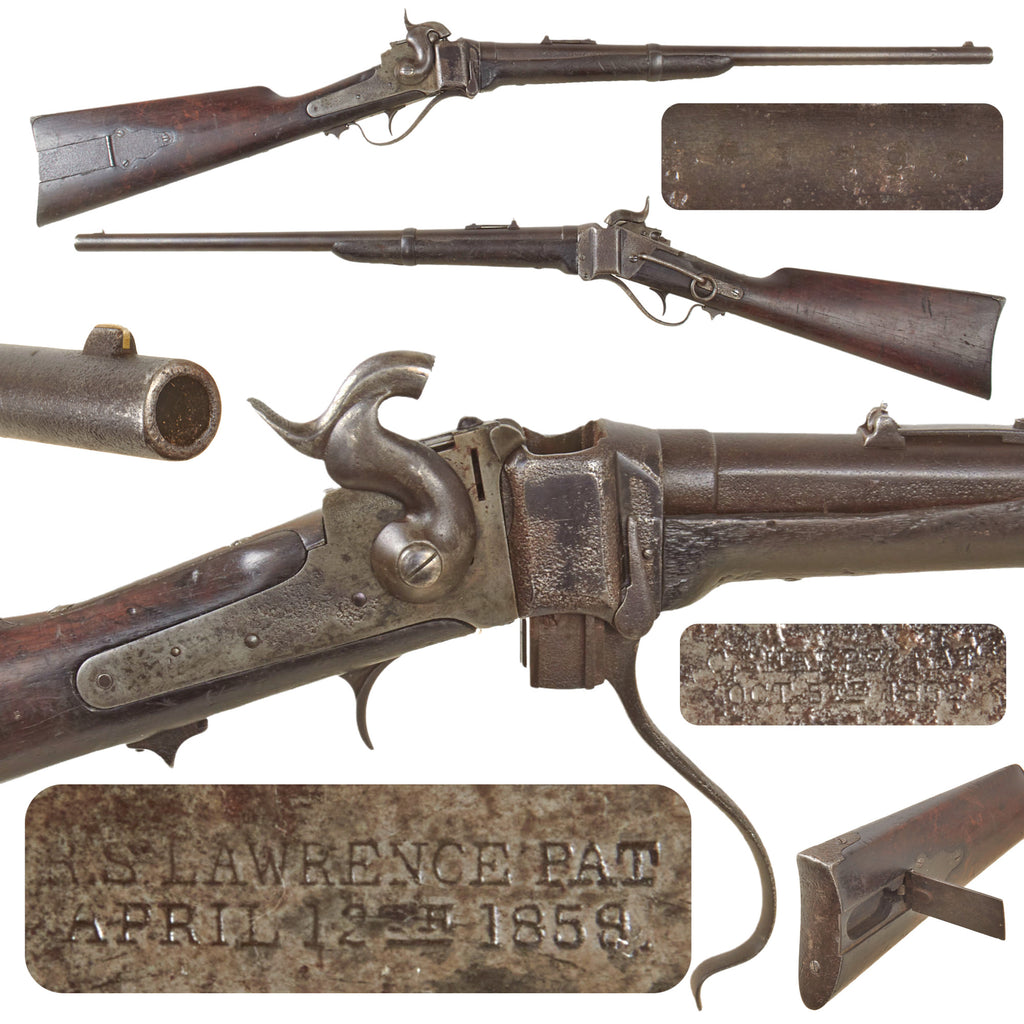 Original U.S. Civil War Sharps New Model 1863 Vertical Breech Saddle-Ring Carbine - Serial 81292 - Unconverted