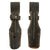 German WWII Europen Made Leather Mounted Pattern Bayonet Frog with Securing Loop with Maker Markings