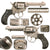 Original U.S. Colt Nickel-Plated M1877 .38cal Lightning Revolver with 4 1/2" Barrel Made in 1898, Serial No. 108128 Original Items