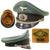 Original German WWII Heer Sonderführer Officer Schirmmütze Visor Crush Cap by EREL Privat, Double Marked, Size 58