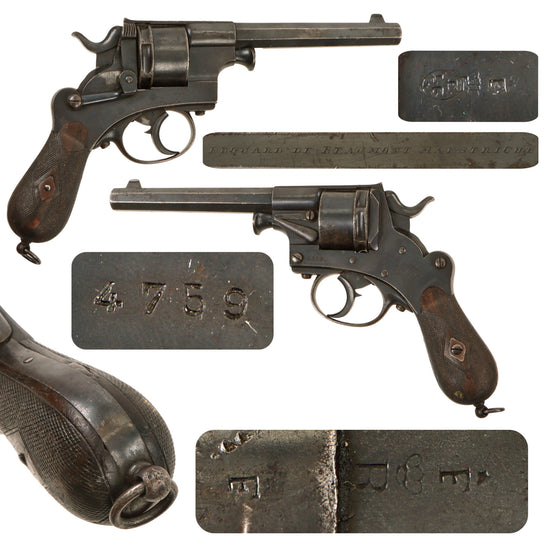 Original Antique Dutch Model 1873 Hembrug 11.9mm Army Revolver Retailed by Edouard De Beaumont of Maastricht Serial 4759 - Bore Enlarged Original Items
