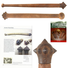 Original Austro-Hungarian WWI Trench Raiding Club Mace - Similar Example in Volume II of “At Arms Length: Trench Clubs and Maces” by David F. Machnicki