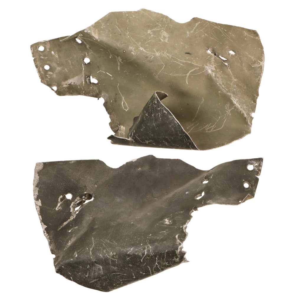 Original German WWII Fragment of Aircraft Aluminum from Fighter Plane Captured by American 3rd Army Ambulance Driver Chet Cieslinski Original Items