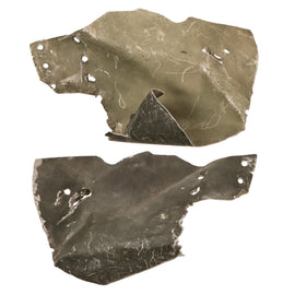 Original German WWII Fragment of Aircraft Aluminum from Fighter Plane Captured by American 3rd Army Ambulance Driver Chet Cieslinski