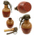 Original French WWII Inert Grenade à Main DF 37 Offensive Grenade with Billant Modèle 1916 Fuse Original Items
