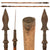 Original Indian 19th Century Spear with Wooden Shaft & Leaf Shaped Blade - 61¾” Original Items