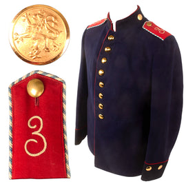 Original Imperial German Pre-WWI Bavarian Königlich Bayerisches 3. Feldartillerie-Regiment “Prince Leopold” 3rd Artillery Regiment Enlisted Men’s Waffenrock Tunic