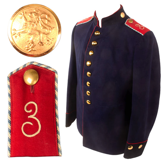 Original Imperial German Pre-WWI Bavarian Königlich Bayerisches 3. Feldartillerie-Regiment “Prince Leopold” 3rd Artillery Regiment Enlisted Men’s Waffenrock Tunic