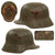 Original Imperial German WWI Battle-Damaged M16 Stahlhelm Helmet with Bullet Holes & Matching-Damaged M1917 Liner - Marked Si. 66