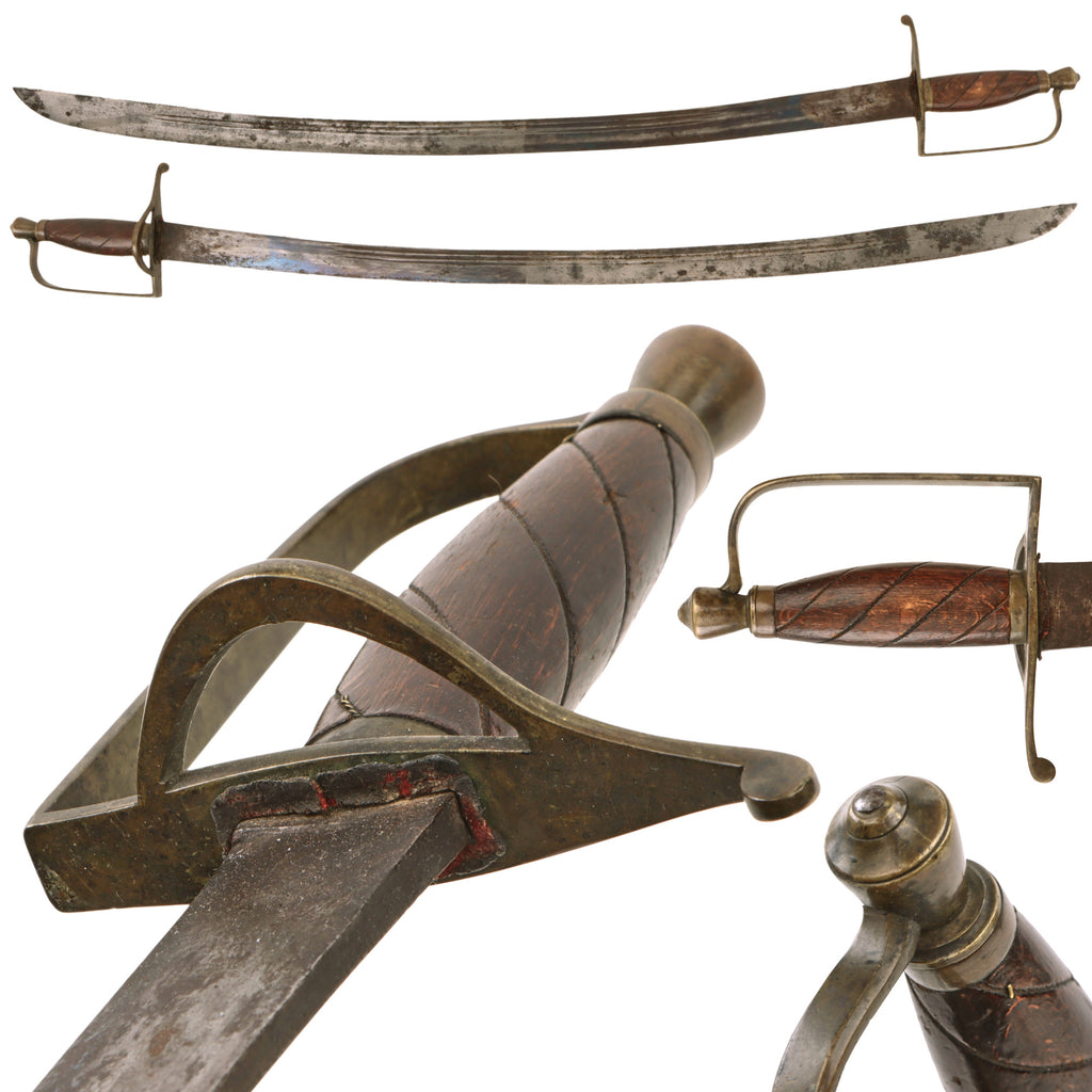 Original U.S. Revolutionary War American Horseman Saber with Triple-Fullered Fire-Blued Blade - Circa 1775-1780 - Outstanding Original Items