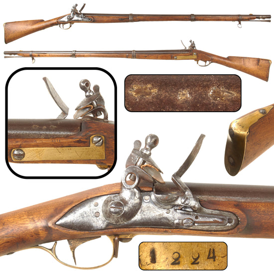 Original Swedish Napoleonic Model 1805 Land Pattern "Subsidy" Flintlock Musket Made with British Lock and Barrel, Circa 1810 Original Items