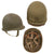 Original U.S. WWII McCord M1 Fixed Bale Front Seam Helmet with Rare Named Hawley Paper Liner Named to 93rd Bombardment Group Sergeant Doyle Shoup