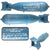 Original U.S Vietnam War Era Inert Navy Practice Bomb Mk 15 Mod 4 with Original Blue Paint - Dated October 1966 Original Items
