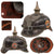 Original Imperial German WWI Grand Duchy of Baden M1915 Infantry EM/NCO Pickelhaube Helmet - Dated 1916 - Size 55