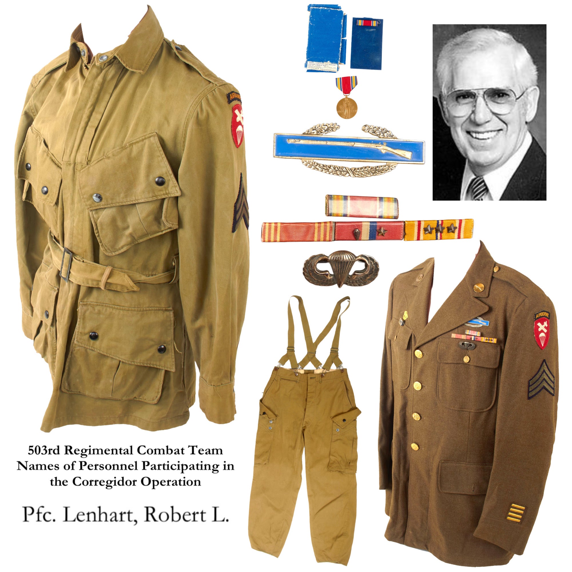 Original U.S. WWII Airborne Named Corregidor 503rd PIR Jump Jacket, Tr – International Military Antiques