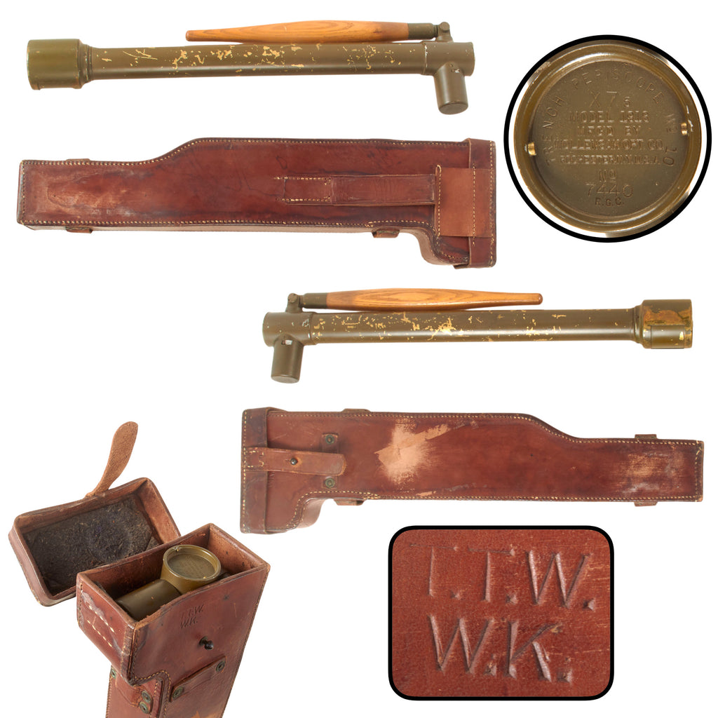 Original U.S. WWI X7.5 Model 1918 Trench Periscope by Wollensak Optical Co. With Leather Case