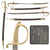 Original French 2nd Empire German-Made Nickeled Briquet Saber & Scabbard by Alexander Coppel of Solingen