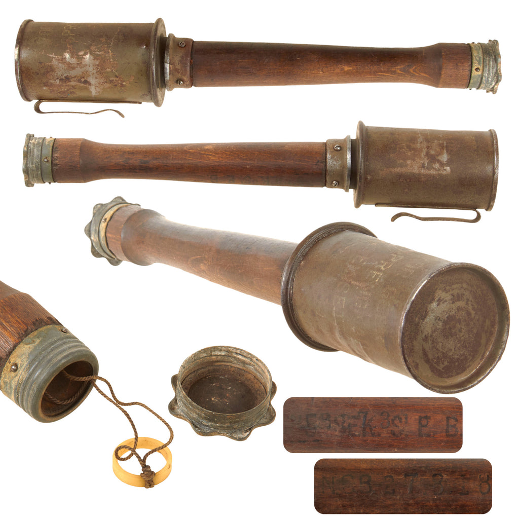 Original Imperial German WWI Inert M1917 Stick Grenade - Stielhandgranate M17 - Dated March 1918 Original Items