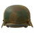 German WWII M35 Normandy Camouflage Custom Painted Steel Helmet - Stahlhelm 25 WW2 M1935 International Military Antiques