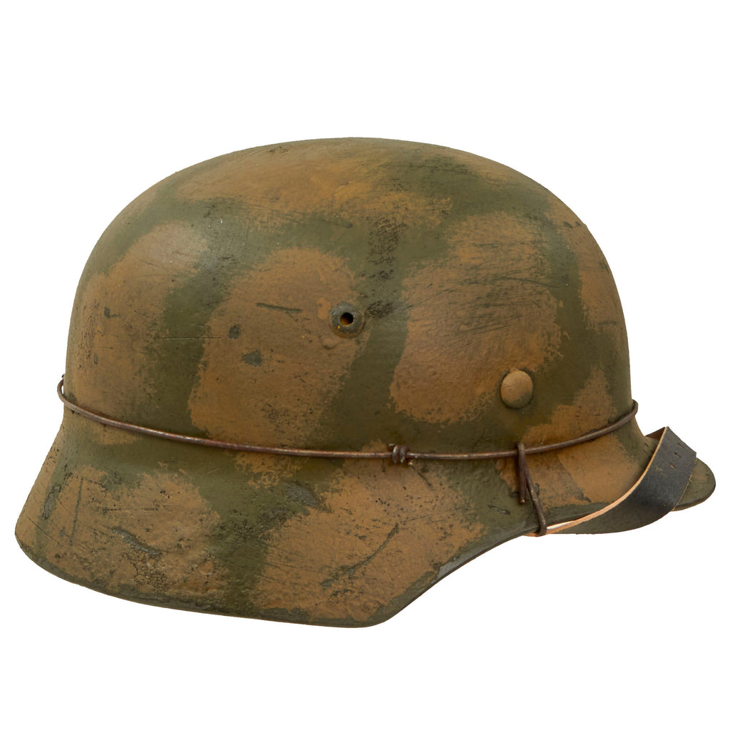 German WWII Reproduction M35 II SS PanzerKorp Battle of Kursk "Turtle Shell" Camouflage Helmet New Made Items