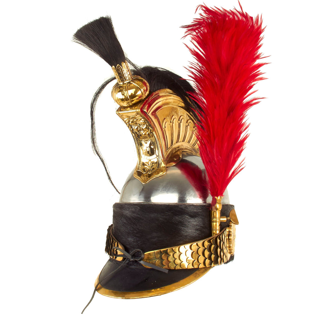 Napoleonic First French Empire Model 1810 Cuirassier Helmet - Battle of Waterloo 1815 Original Items