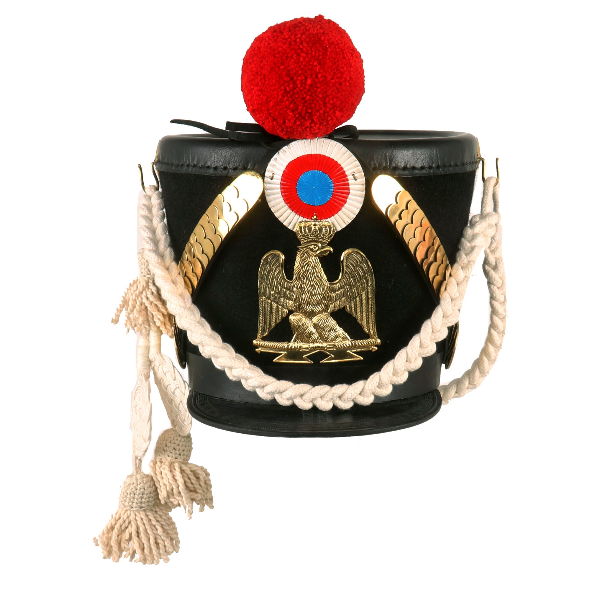 Shako Ropes Museum Quality Replica French Napoleonic “Bell-Top” Shako Helmet with ...