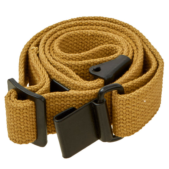 U.S. WWII M1 Garand Rifle Canvas Web Sling - Early Khaki Color New Made Items