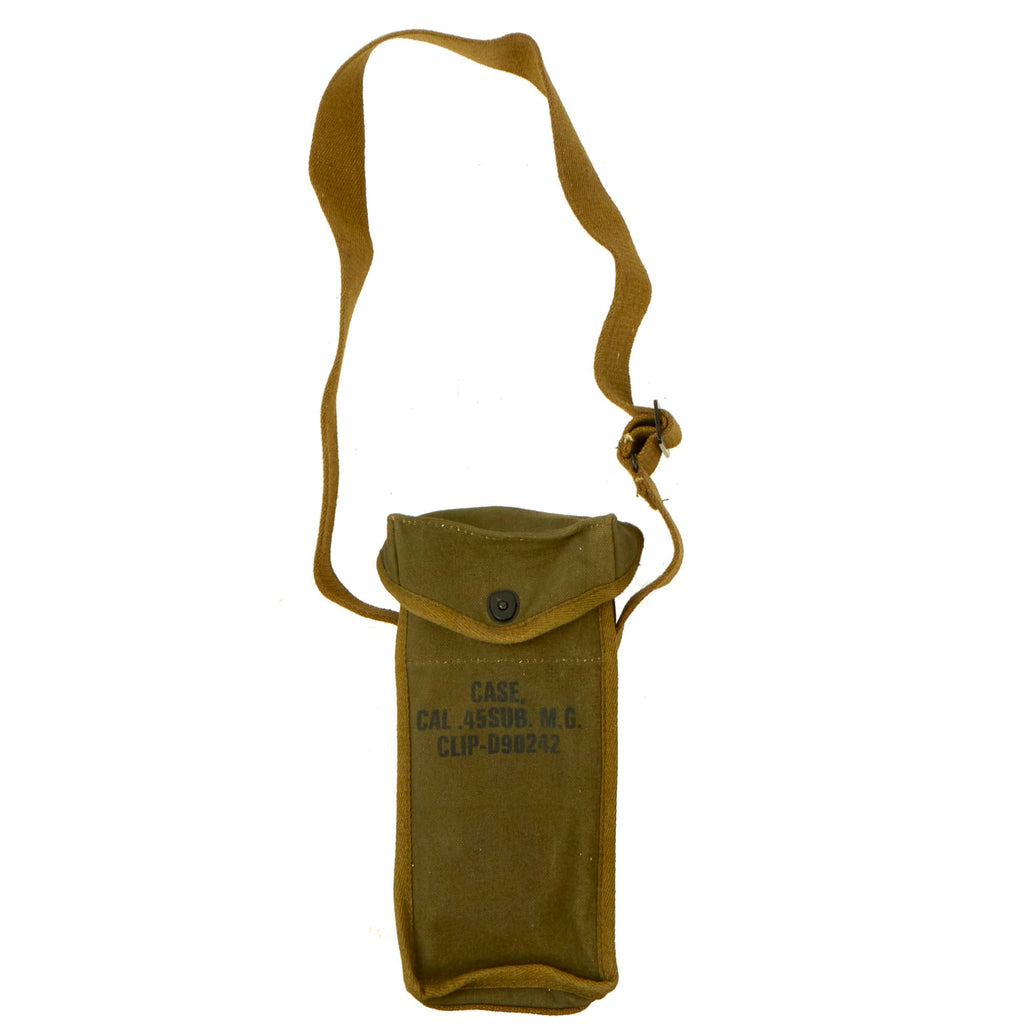 U.S. WWII Grease Gun or Thompson Magazine Carry Case Pouch with Shoulder Strap New Made Items