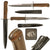 Original German WWII Luftwaffe Fallschirmjäger Fighting Knife with Scabbard - Weimar Eagle 5 Marked Original Items