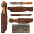 Original U.S. WWII AAF E-1 Survival Knife with Camillus “4-Line” Markings in Leather Sheath Identified to CBI Veteran Original Items