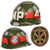 Original U.S. Vietnam War Era 47th Infantry Division Military Police M1 Helmet P64 Liner with Custom Metal Flake OD Paint