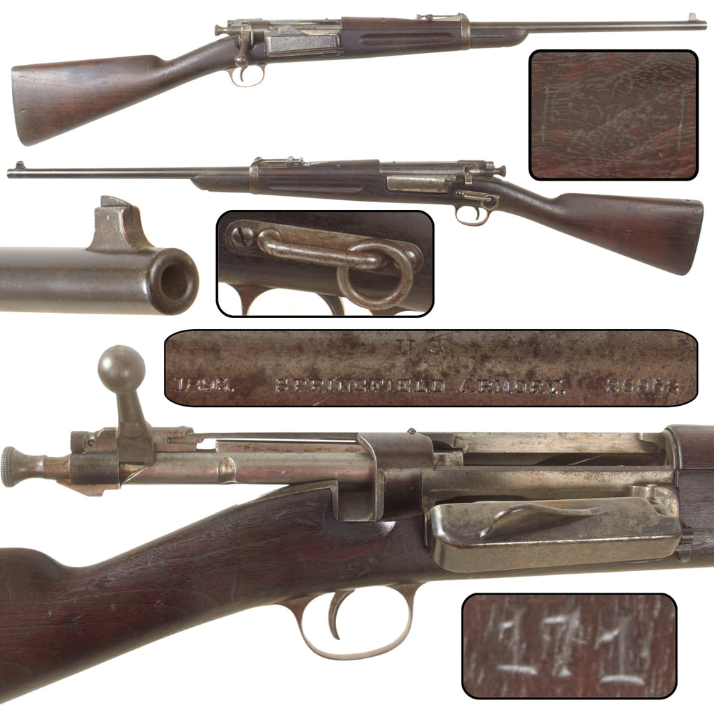 Original U.S. Springfield Transitional Model 1895 .30-40 Krag–Jørgensen Saddle-Ring Carbine Serial 26958, One of Approximately 1,400 with 1895 Date