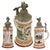 Original Imperial German Pre-WWI 2. Ober-Elsässisches Feldartillerie-Regiment Nr. 51 Lidded Beer Stein - Dated 1900-1902 Original Items